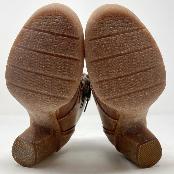 Clarks Carleta Lyon Brown Leather Ankle Boots Size 5.5 - Picture 7 of 10